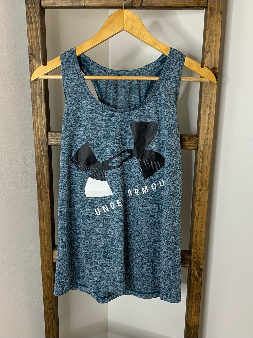 Under Armour Women's Blue Heather Tank Top Size L